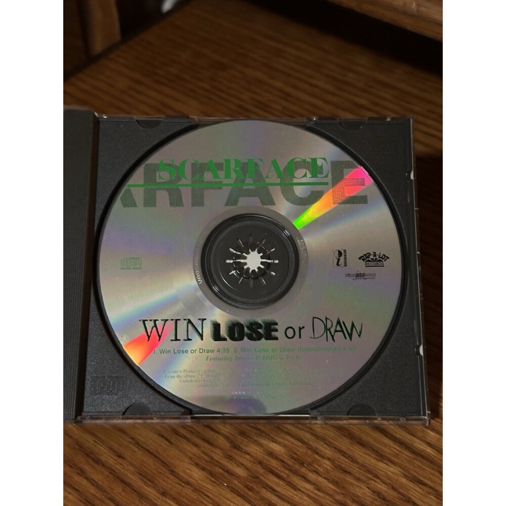 Scarface: Win Lose Or Draw PROMO MUSIC AUDIO CD 2t Johnny P Rap-A-Lot